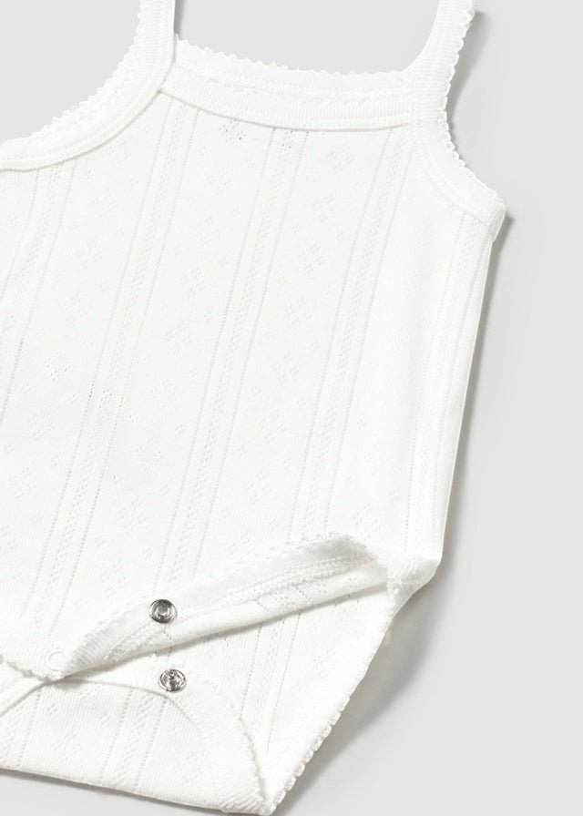 Body Intimo Bretellina Bianco 1745 corredino e abbigliamento neonato | NANU' BABY
