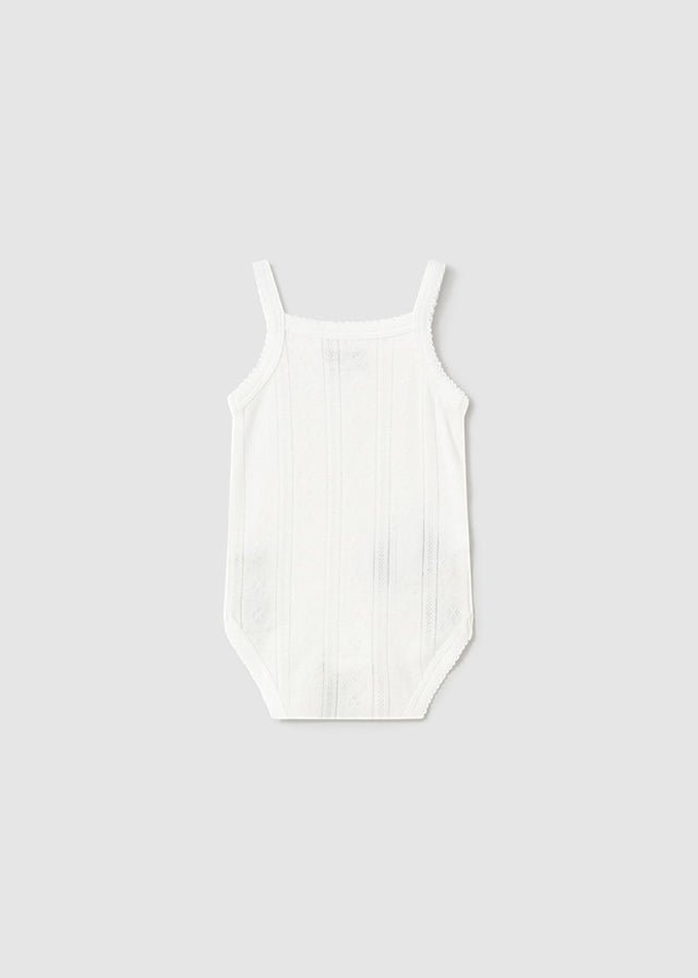 Body Intimo Bretellina Bianco 1745 corredino e abbigliamento neonato | NANU' BABY