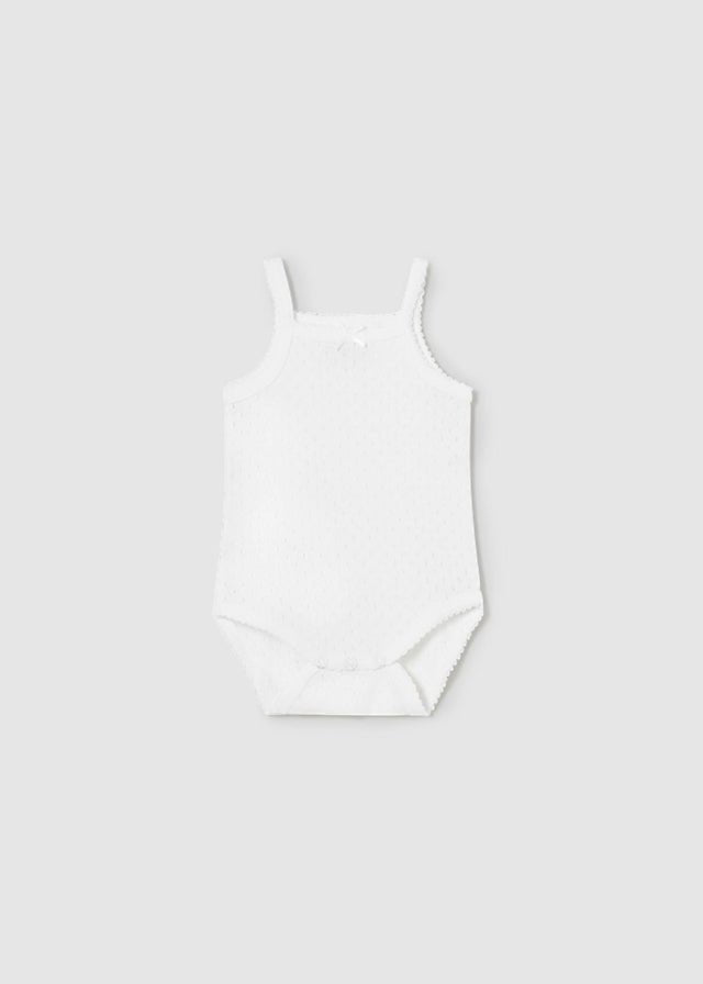 Body Intimo Bretellina Bianco 1790 corredino e abbigliamento neonato | NANU' BABY