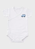 Body Neonato Cotone Ricamo Cielo C00804/C - A corredino e abbigliamento neonato | NANU' BABY
