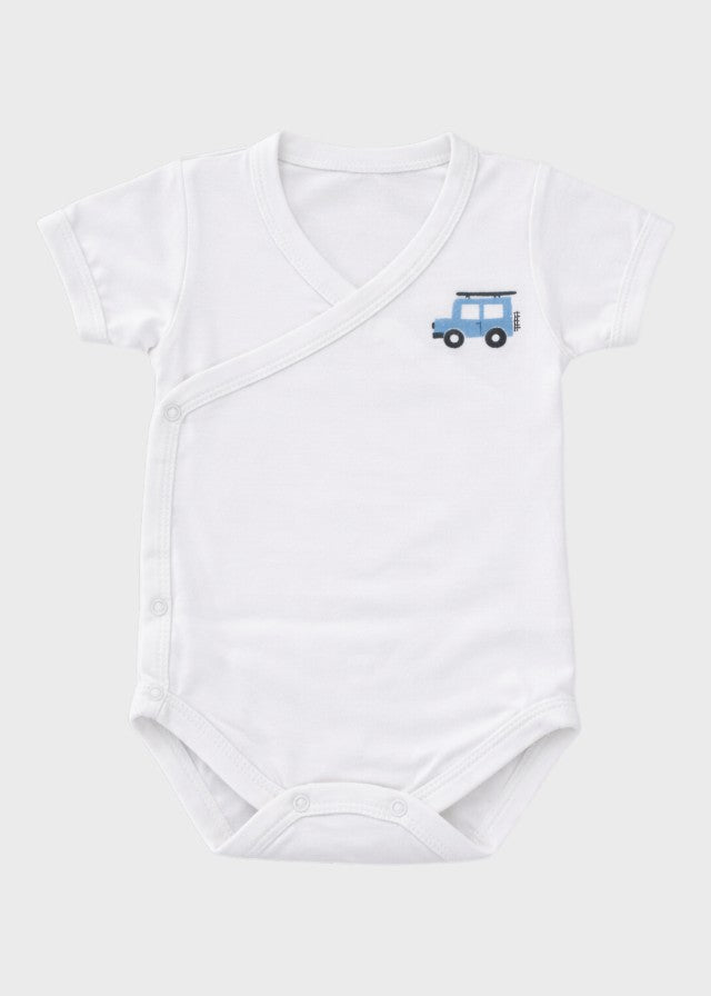 Body Neonato Cotone Ricamo Cielo C00804/C - A corredino e abbigliamento neonato | NANU' BABY
