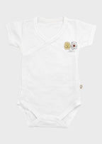 Body Neonato Cotone Ricamo Panna C00804/P - A corredino e abbigliamento neonato | NANU' BABY