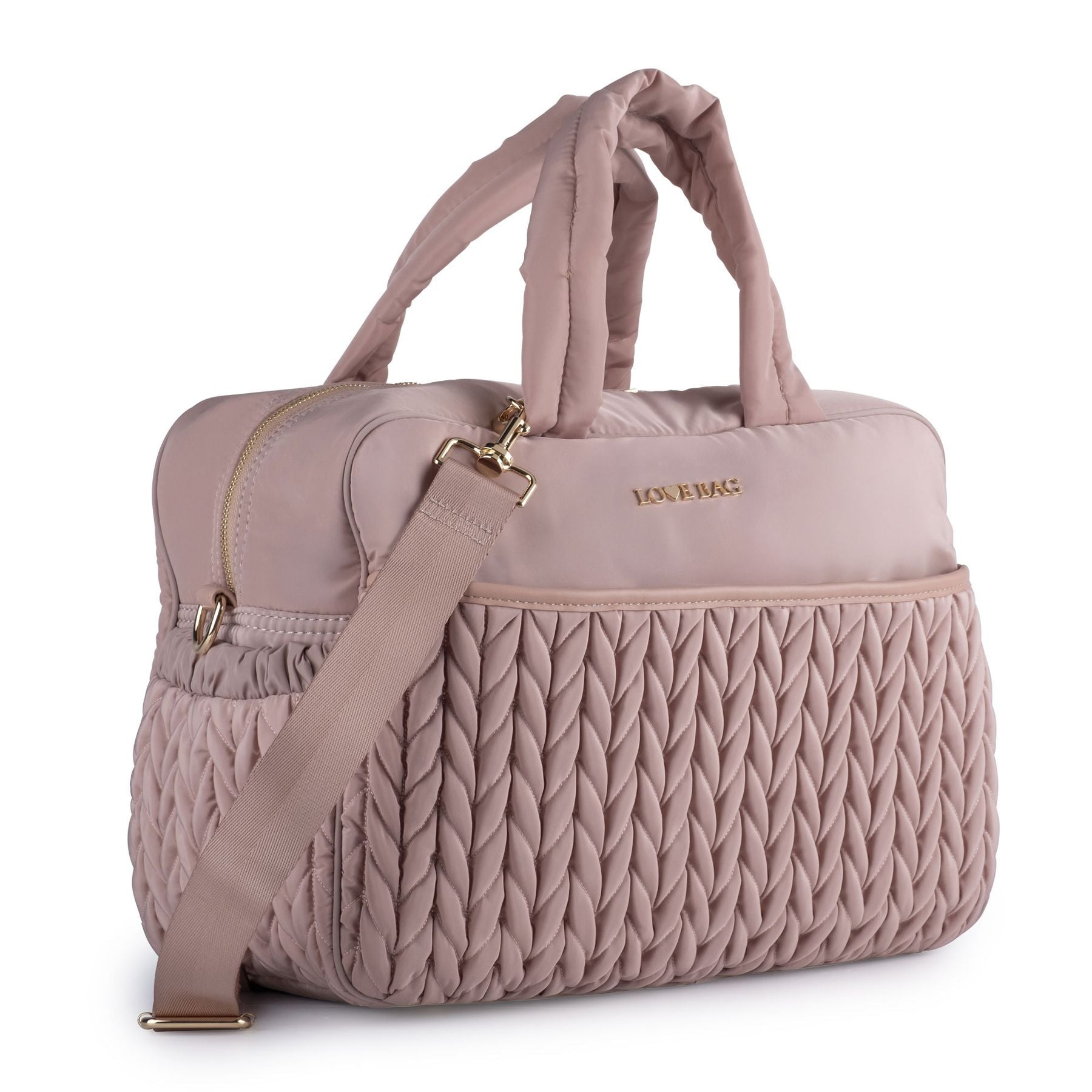 Borsa 48 ore Rosa Cipria LOVE BAG - Tessuto Premium corredino e abbigliamento neonato | NANU' BABY