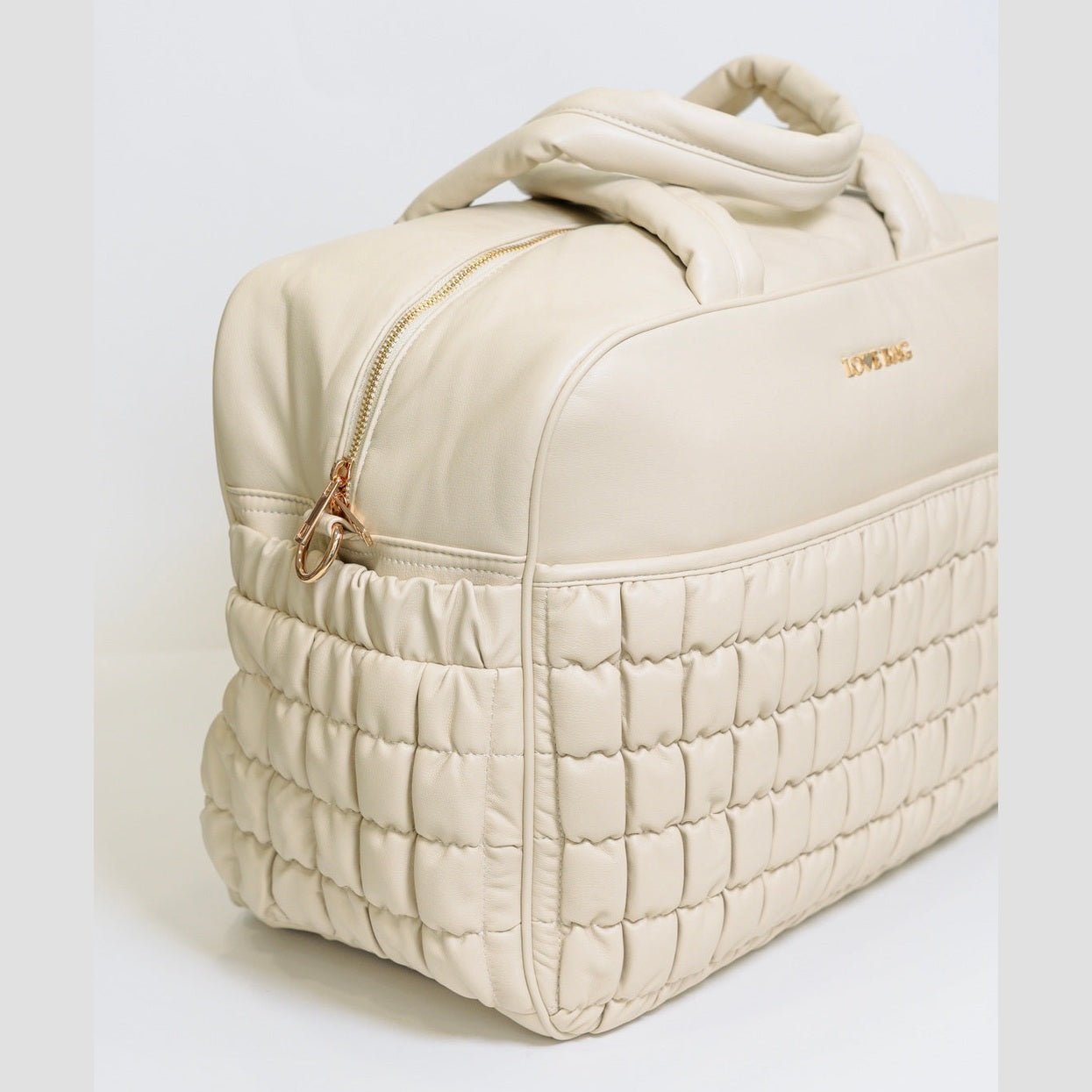 Borsa 48 ore XL Beige LOVE BAG - Ecopelle Premium corredino e abbigliamento neonato | NANU' BABY