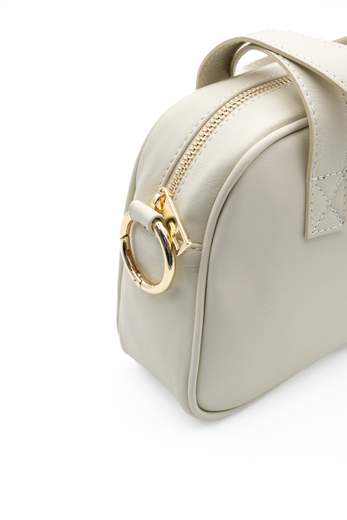 Borsa Pelle Sauvage Compatta LATTE LITTLEL corredino e abbigliamento neonato | NANU' BABY