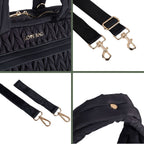 Borsa Weekend XL Nero LOVE BAG - Tessuto Premium corredino e abbigliamento neonato | NANU' BABY