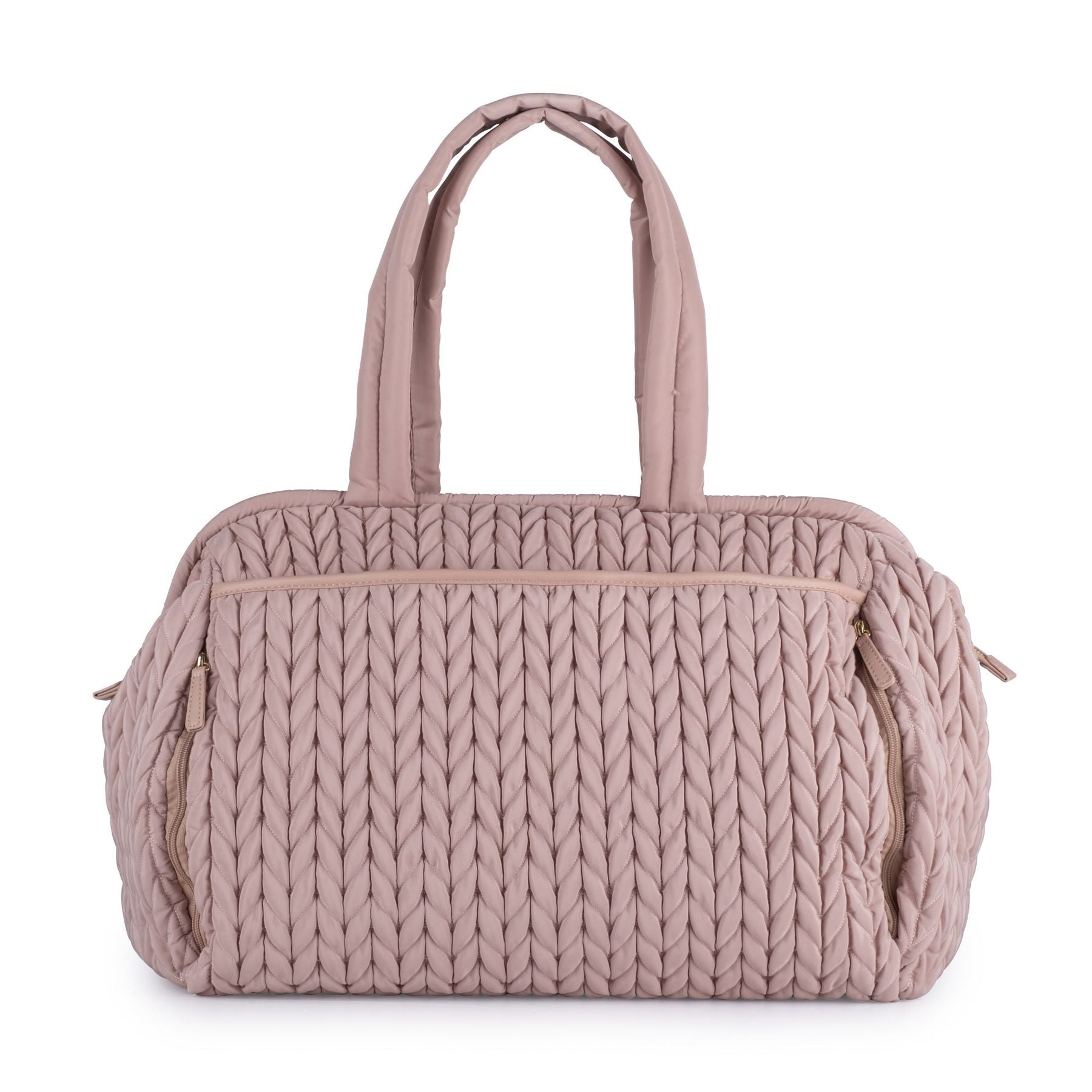Borsa Weekend XL Rosa Cipria LOVE BAG - Tessuto Premium corredino e abbigliamento neonato | NANU' BABY