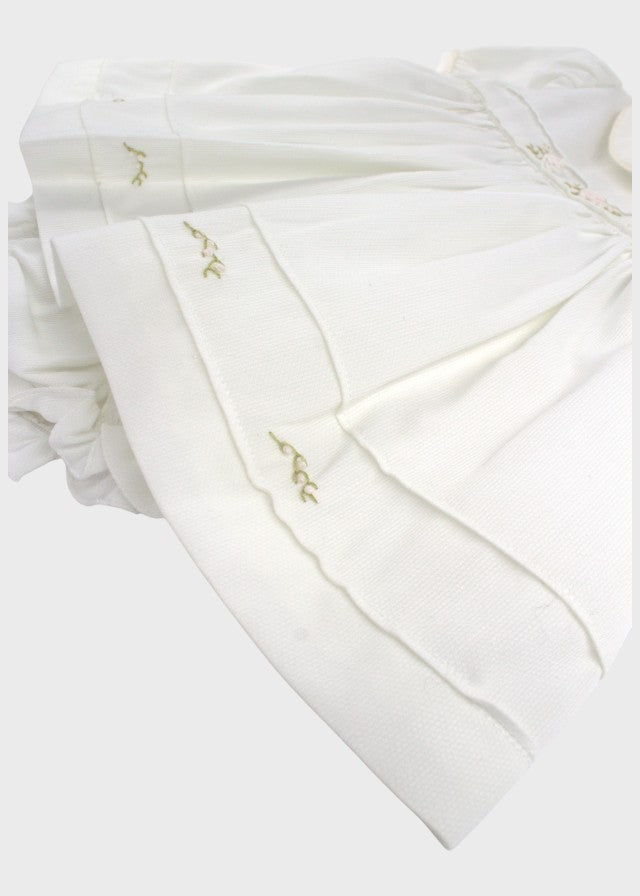 ROSSELLA 3123 White Embroidered Rose Set