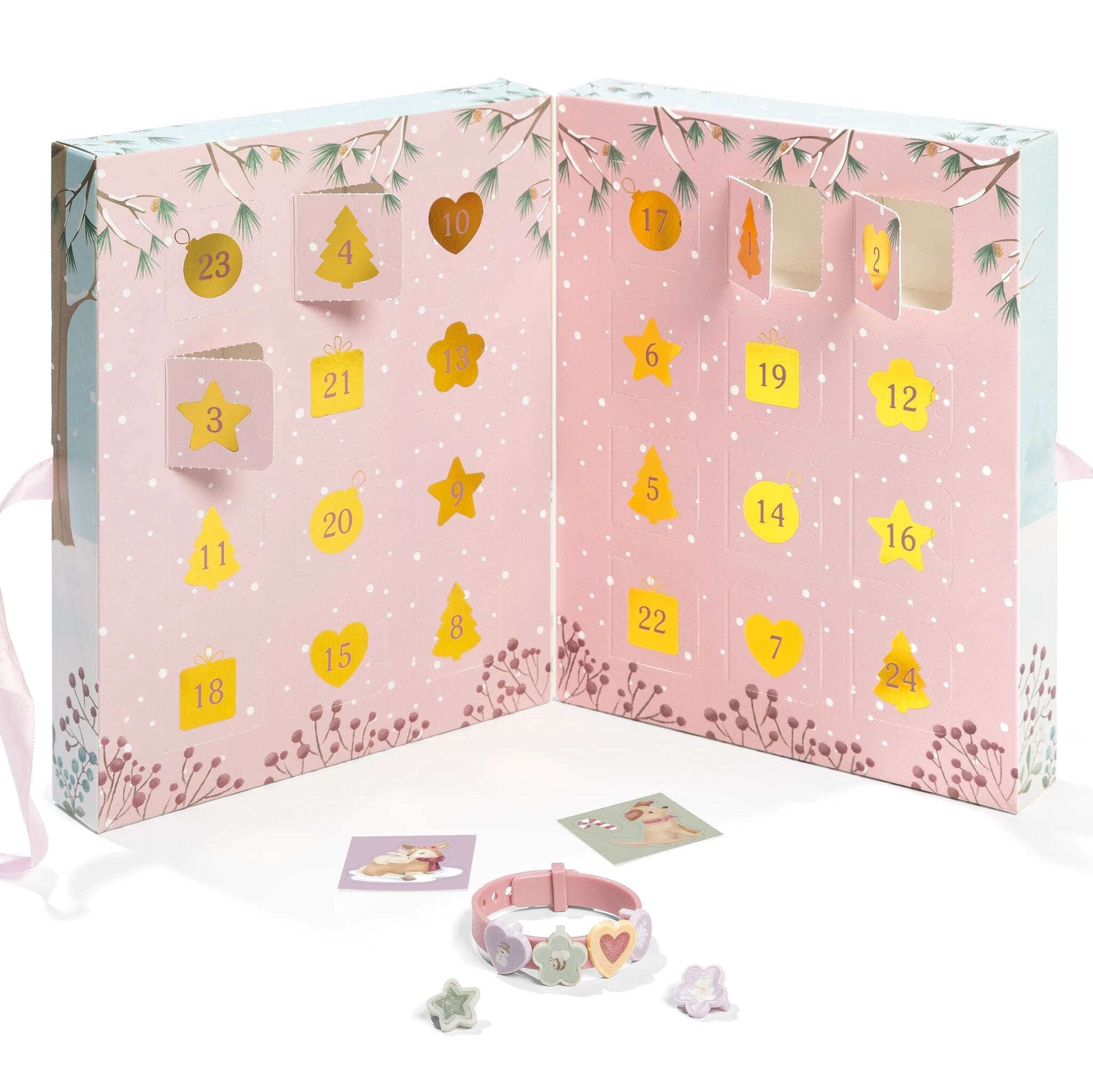 Calendario dell'avvento con regali (braccialetti, charms e stickers) Multicolore 126664 corredino e abbigliamento neonato | NANU' BABY