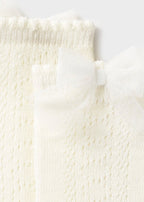 Calza Cotone Alta Ecru 10138/25 corredino e abbigliamento neonato | NANU' BABY