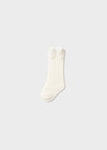 Calza Cotone Alta Ecru 10138/25 corredino e abbigliamento neonato | NANU' BABY