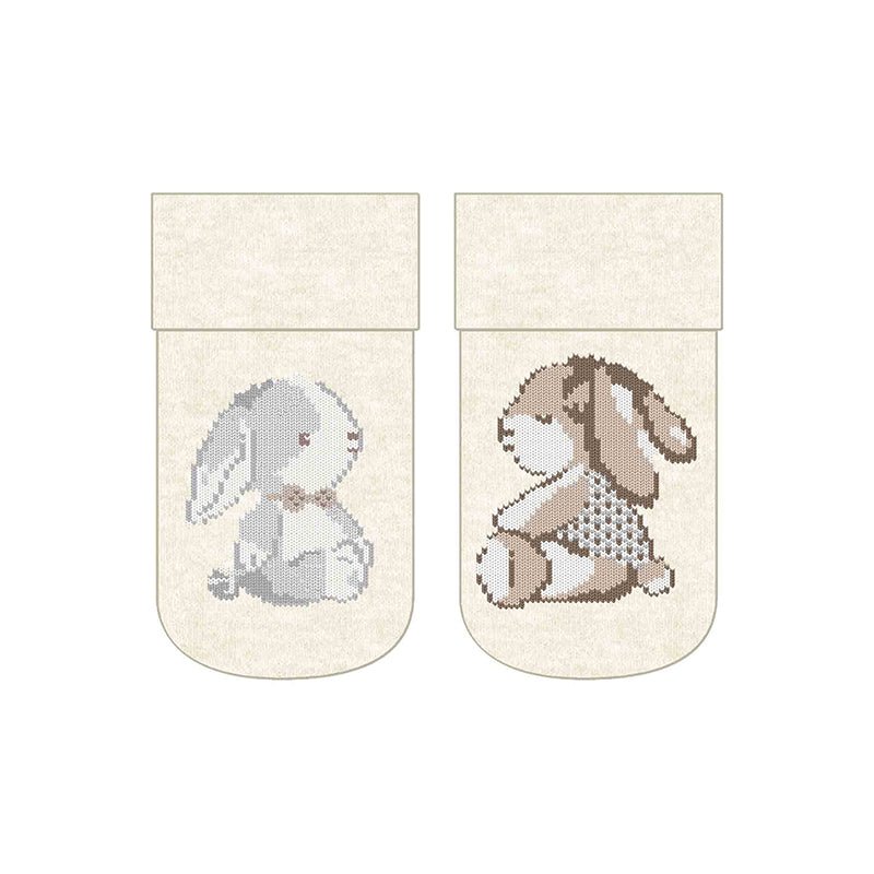 Calze antiscivolo LATTE 1A - 9757/LA corredino e abbigliamento neonato | NANU' BABY