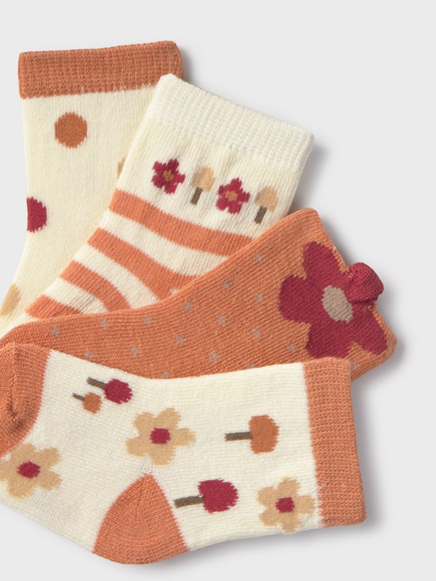 Calze Neonata Arancio 9921/65 corredino e abbigliamento neonato | NANU' BABY
