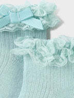 Calzini eleganti VERDE 9713/G corredino e abbigliamento neonato | NANU' BABY