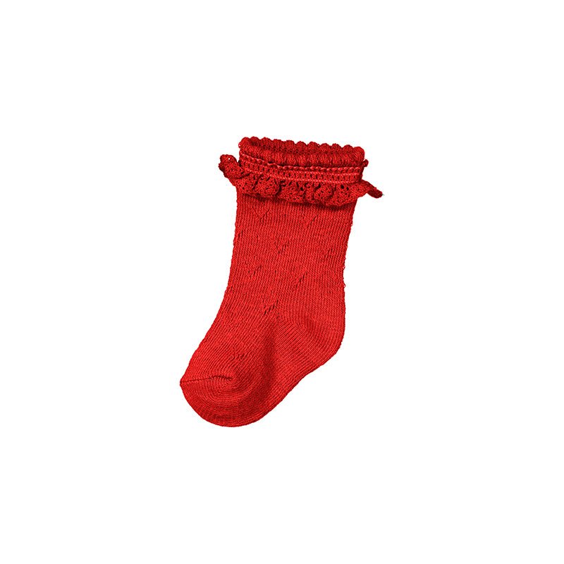 Calzini trafori ROSSO 2D - 9761/RS corredino e abbigliamento neonato | NANU' BABY