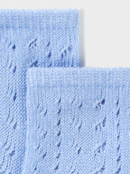 Calzino alto traforato Azzurro 9709/A corredino e abbigliamento neonato | NANU' BABY