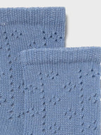 Calzino alto traforato Azzurro 9864 /A corredino e abbigliamento neonato | NANU' BABY