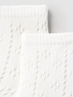 Calzino alto traforato Bianco 9864 /B corredino e abbigliamento neonato | NANU' BABY