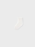 Calzino alto traforato Bianco 9864 /B corredino e abbigliamento neonato | NANU' BABY