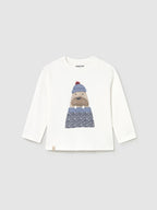 Camicia m/l applic animale Bimbo PANNA 2070/65 corredino e abbigliamento neonato | NANU' BABY