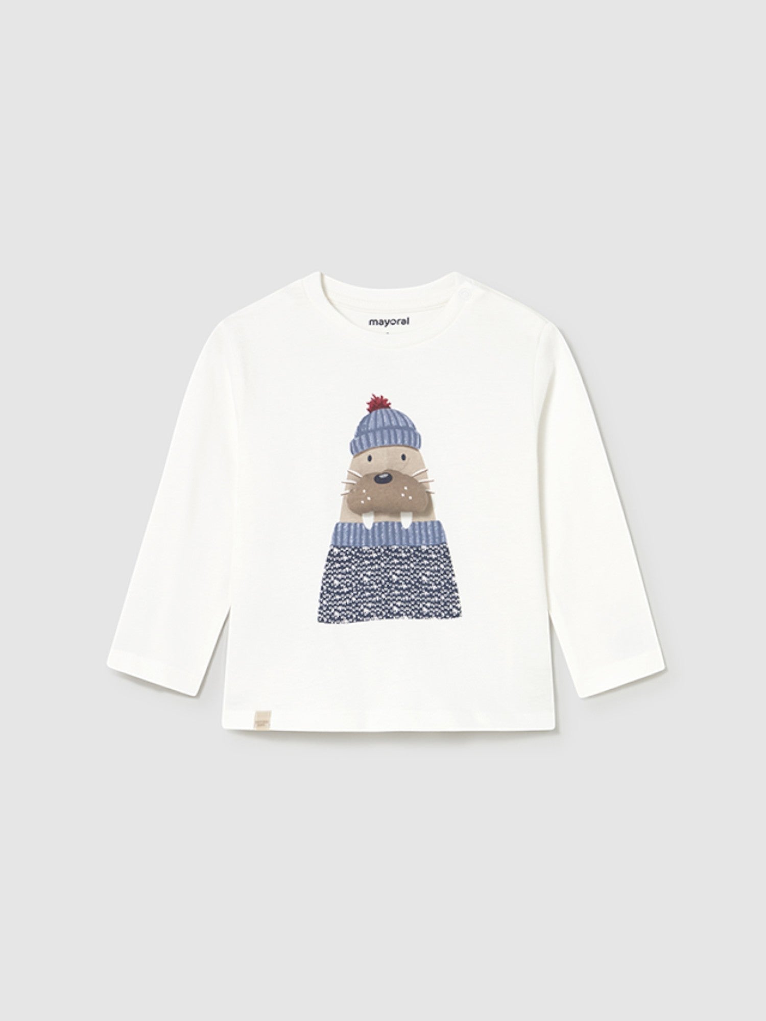 Camicia m/l applic animale Bimbo PANNA 2070/65 corredino e abbigliamento neonato | NANU' BABY