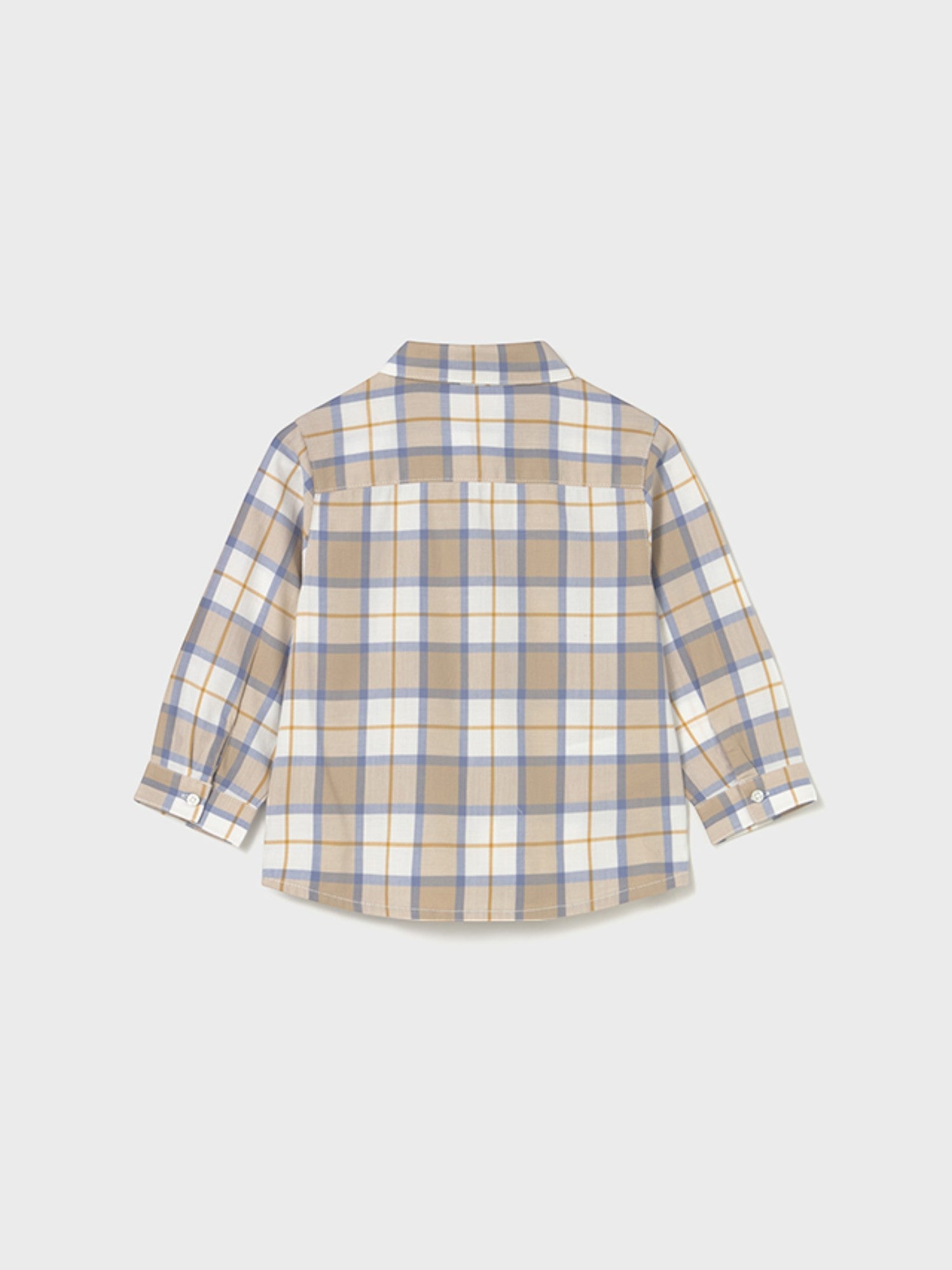 Camicia m/l quadri Bimbo Beige 2109/92 corredino e abbigliamento neonato | NANU' BABY