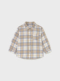 Camicia m/l quadri Bimbo Beige 2109/92 corredino e abbigliamento neonato | NANU' BABY