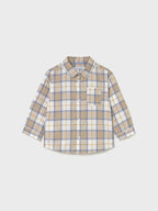 Camicia m/l quadri Bimbo Beige 2109/92 corredino e abbigliamento neonato | NANU' BABY