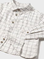 Camicia m/l quadri Bimbo Grigio 2110/95 corredino e abbigliamento neonato | NANU' BABY