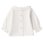 Camicia Neonata Twill Cotone Ruches 3F700/112 corredino e abbigliamento neonato | NANU' BABY