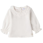 Camicia Neonata Twill Cotone Ruches 3F700/112 corredino e abbigliamento neonato | NANU' BABY