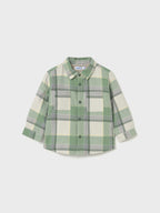 Camicia quadri foderato Bimbo Verde 2104/83 corredino e abbigliamento neonato | NANU' BABY