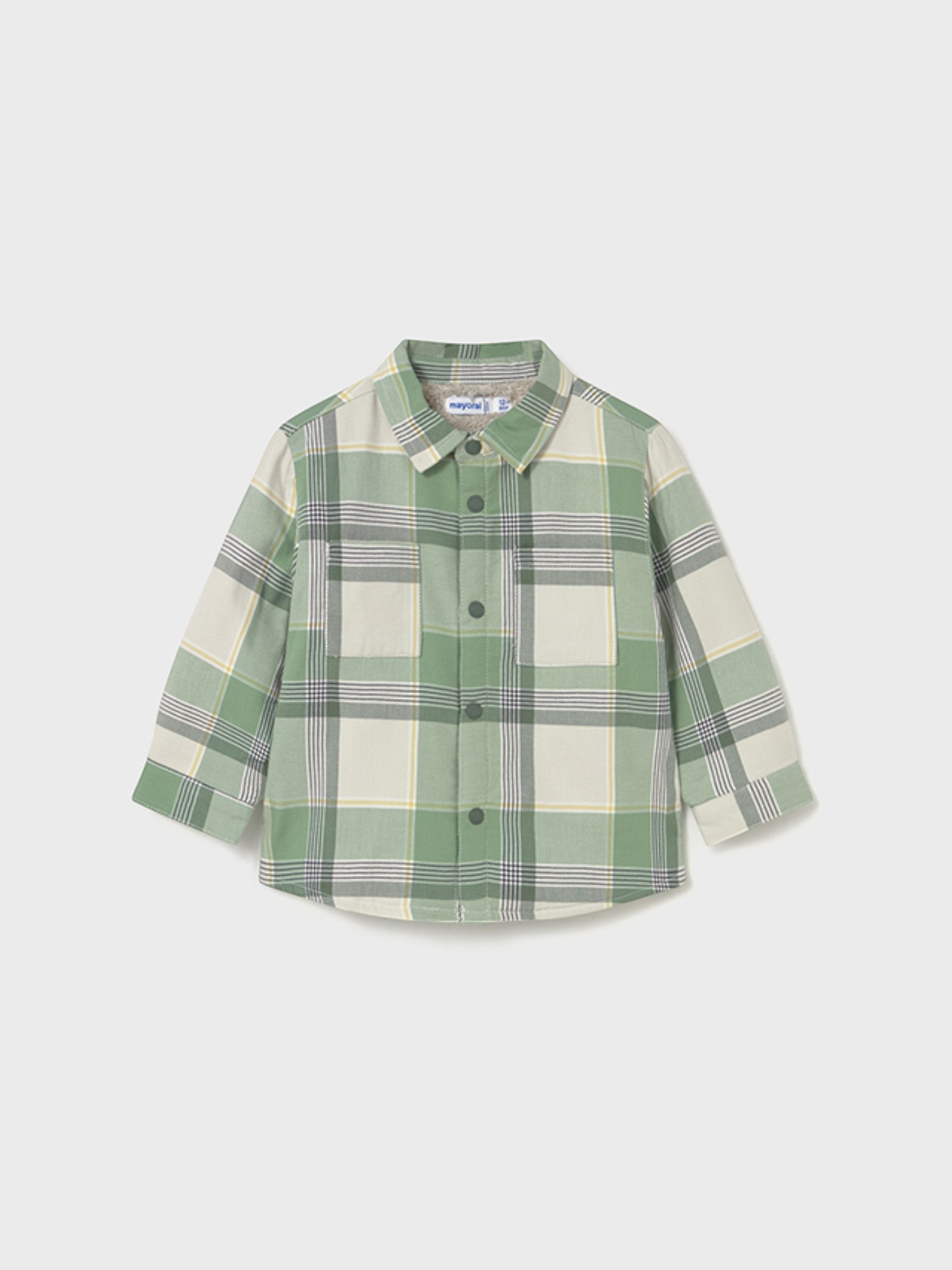 Camicia quadri foderato Bimbo Verde 2104/83 corredino e abbigliamento neonato | NANU' BABY