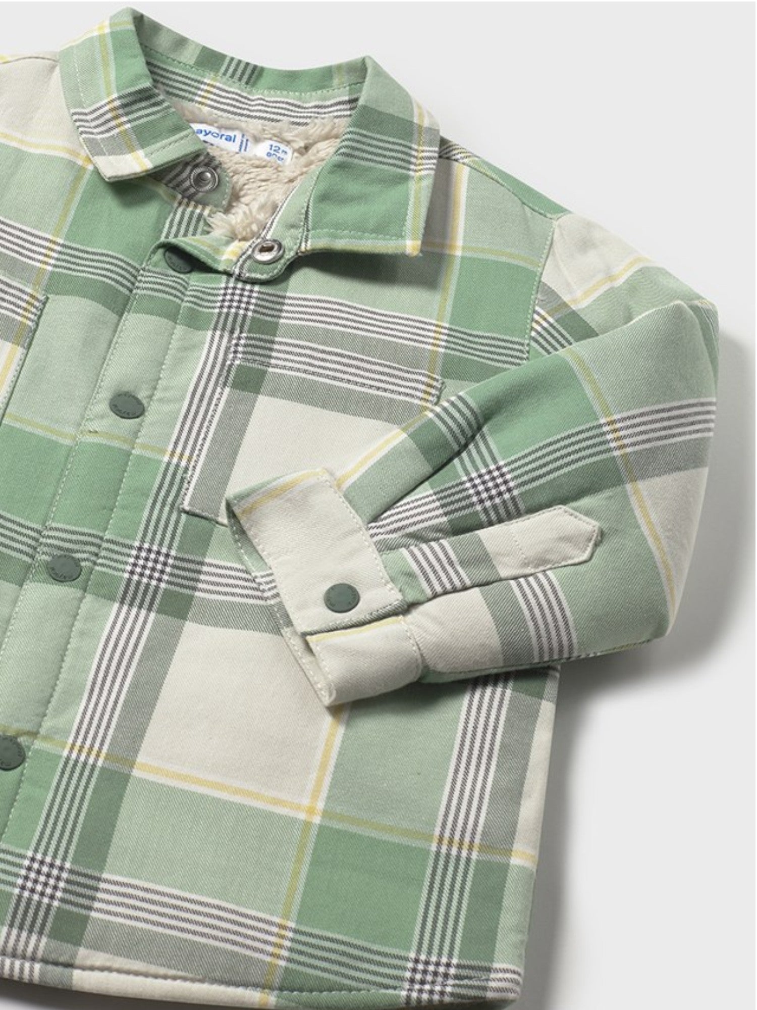 Camicia quadri foderato Bimbo Verde 2104/83 corredino e abbigliamento neonato | NANU' BABY
