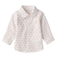 Camicia Twill Cotone Fantasia Bimbo Panna 3F601/6BRV corredino e abbigliamento neonato | NANU' BABY