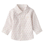 Camicia Twill Cotone Fantasia Bimbo Panna 3F601/6BRV corredino e abbigliamento neonato | NANU' BABY