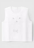 Camicina Seta Ricamo Panna C00950/R corredino e abbigliamento neonato | NANU' BABY
