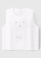 Camicina Seta Ricamo Panna C00950/R corredino e abbigliamento neonato | NANU' BABY