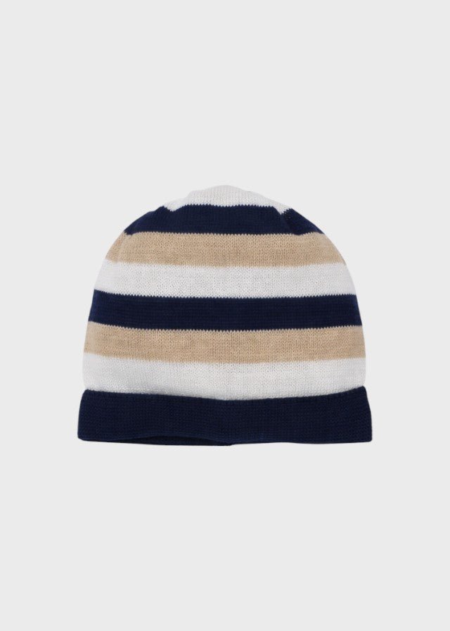 Cappellino Cotone Blu Sabbia EK6071 corredino e abbigliamento neonato | NANU' BABY