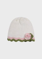 Cappellino Cotone Rosa Pesco EK1871 corredino e abbigliamento neonato | NANU' BABY