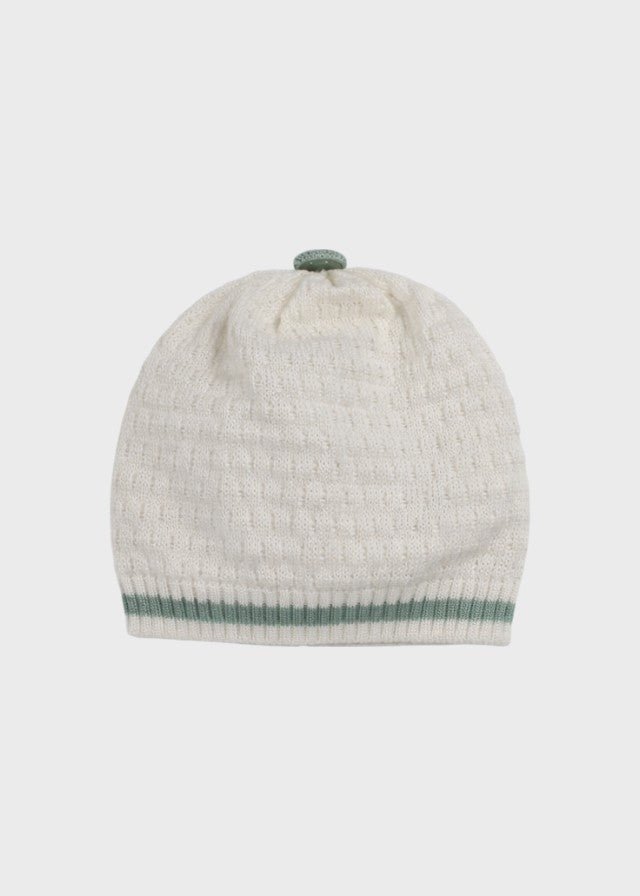Cappellino Cotone Vaniglia Verde EK5071V corredino e abbigliamento neonato | NANU' BABY