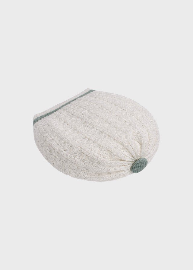Cappellino Cotone Vaniglia Verde EK5071V corredino e abbigliamento neonato | NANU' BABY