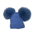 Cappello 2 Pom Pon Volpe Azzurro CT3440VA/A corredino e abbigliamento neonato | NANU' BABY