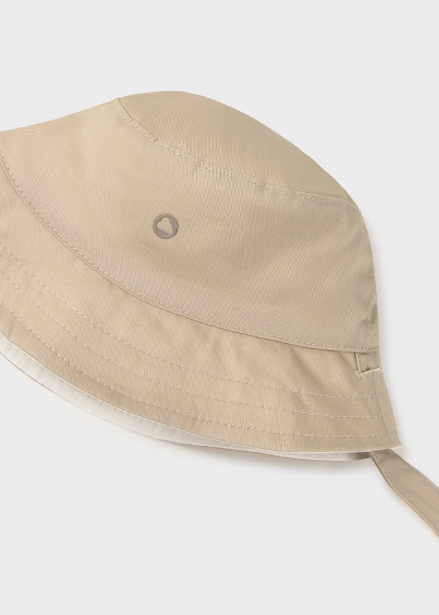Cappello Cotone Reversibile Beige 9068/76 corredino e abbigliamento neonato | NANU' BABY