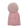 Cappello Maglia Treccia Rosa CT0228VA/R corredino e abbigliamento neonato | NANU' BABY