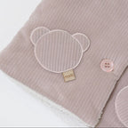 Cappottino Cappuccio Orsetto Bimba Cotone 100% Rosa IN5940/R corredino e abbigliamento neonato | NANU' BABY