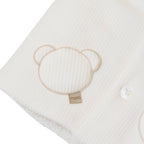 Cappottino Cappuccio Orsetto Bimbo Cotone 100% Vaniglia IN5940/V corredino e abbigliamento neonato | NANU' BABY