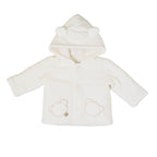 Cappottino Cappuccio Orsetto Bimbo Cotone 100% Vaniglia IN5940/V corredino e abbigliamento neonato | NANU' BABY