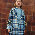 Cappotto a quadri Bimba CIELO 5845/4 corredino e abbigliamento neonato | NANU' BABY