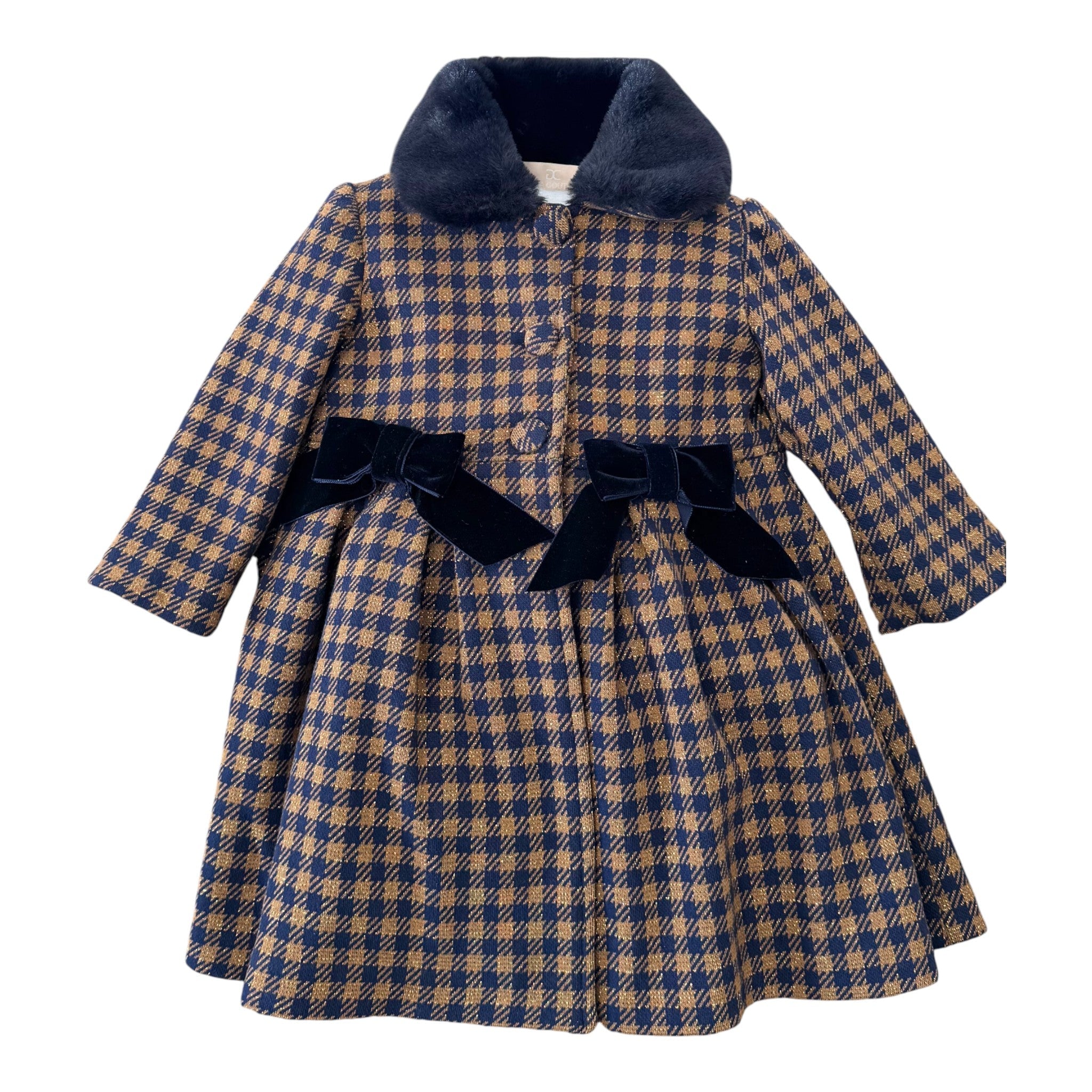 Cappotto Bimba Blu GG41I corredino e abbigliamento neonato | NANU' BABY